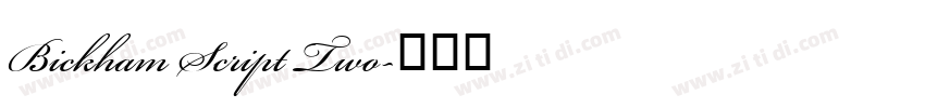Bickham Script Two字体转换